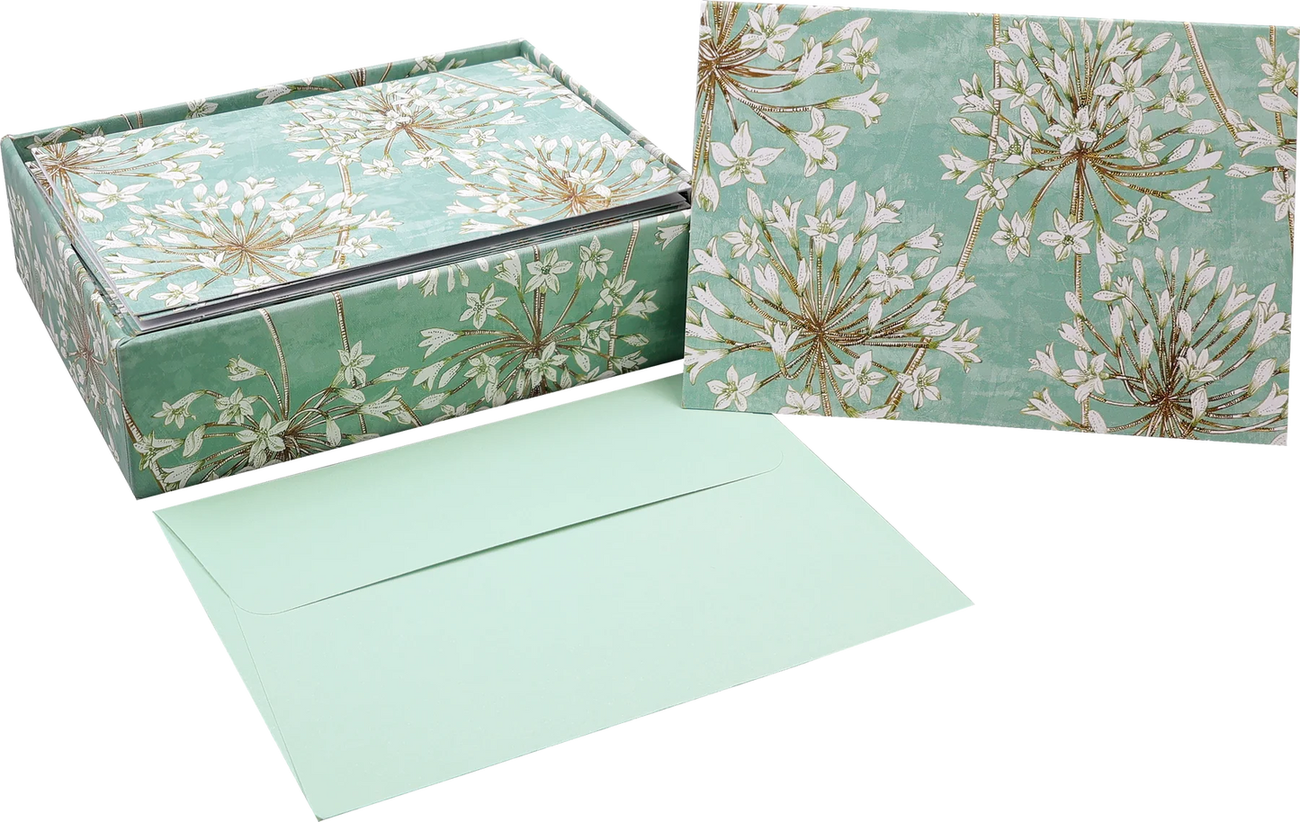 Allium Blossoms Blank Boxed Cards