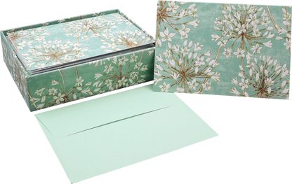 Allium Blossoms Blank Boxed Cards