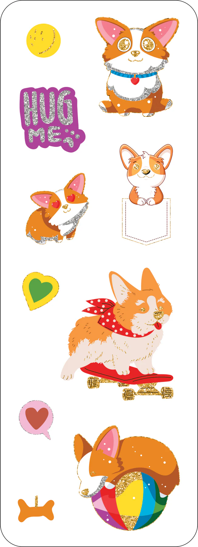 Sticker Set Corgis