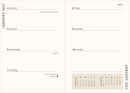 2027 Birds & Berries Weekly Planner