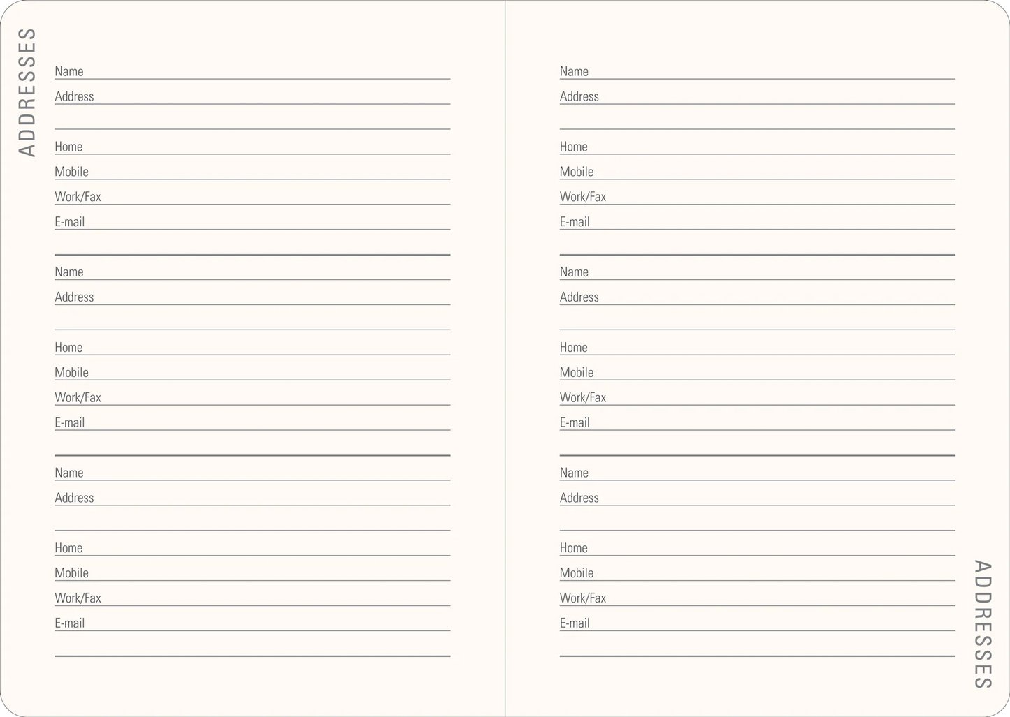 2027 Birds & Berries Weekly Planner