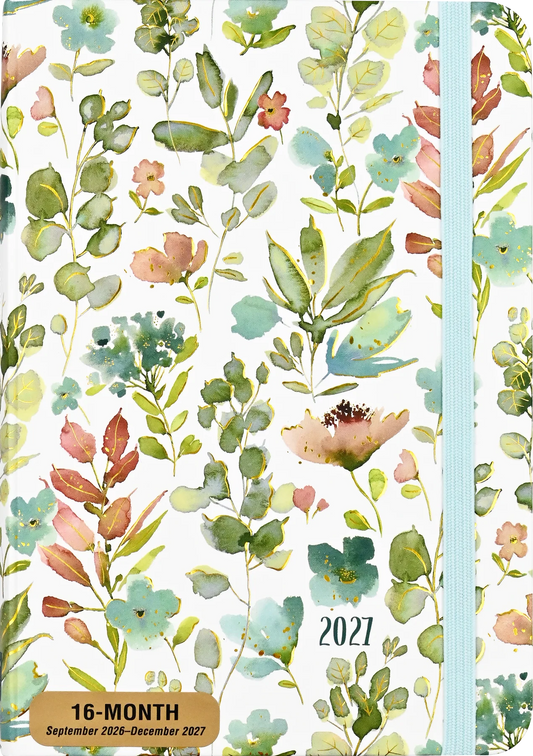 2027 Floral Watercolour Weekly Planner