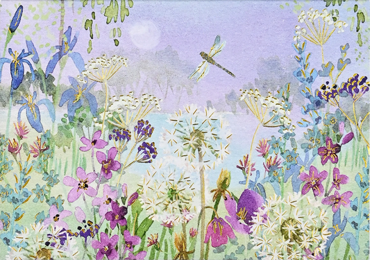 Dragonflies & Dandelions Blank Note Cards