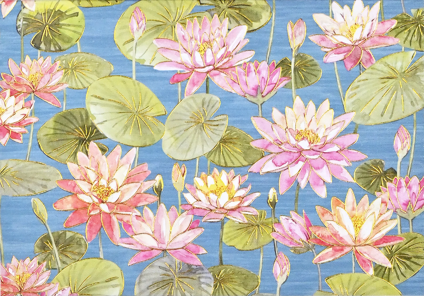 Water Lilies Blank Note Cards