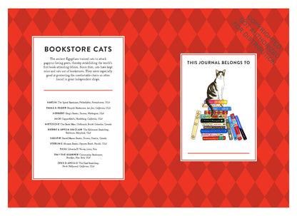 Bibliophile Flexi Journal: Bookstore Cats