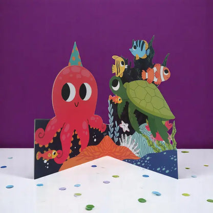 Octopus Interactive Birthday Card