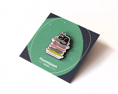 @86 Funny Lazy Cat Enamel Pin