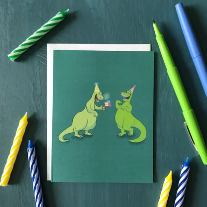 Birthdaysaurus Rex Dinosaur Card