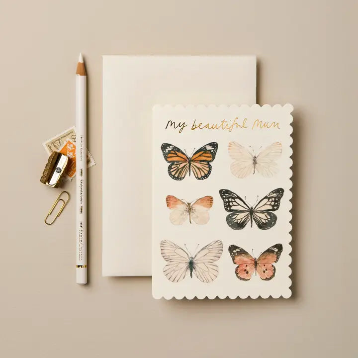 Butterfly My Beautiful Mum Card