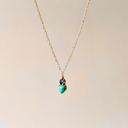 Turquoise London Blue Topaz Sterling Silver Necklace