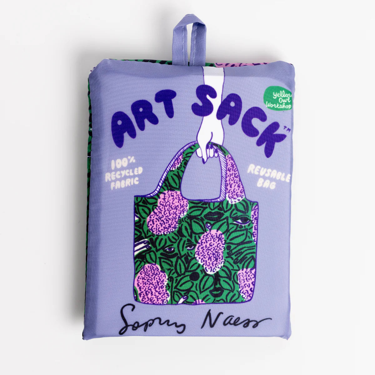 Art Sack - Sophy Naess Lilacs Reusable Shopping Bag