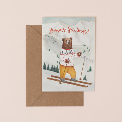 Skisons Greetings Christmas Card