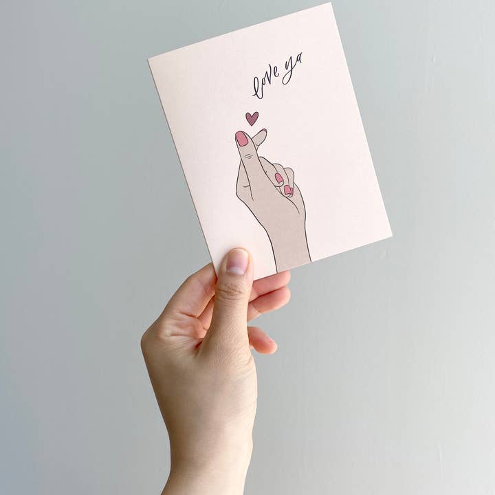 Finger Hearts Card