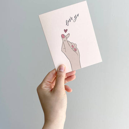 Finger Hearts Card
