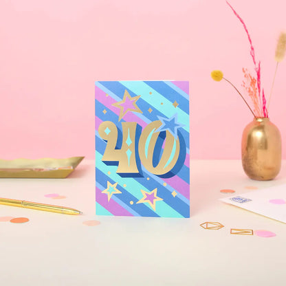 40th Birthday Card