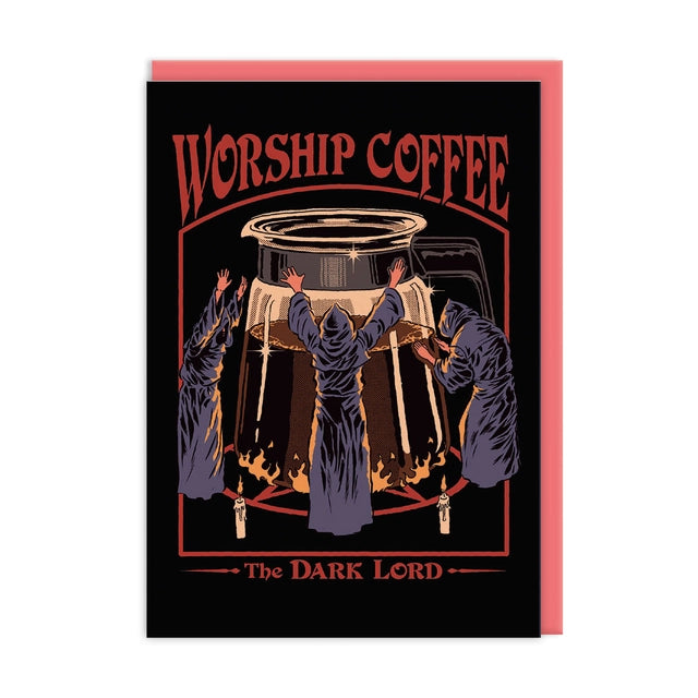 Worship Coffee Greeting Card