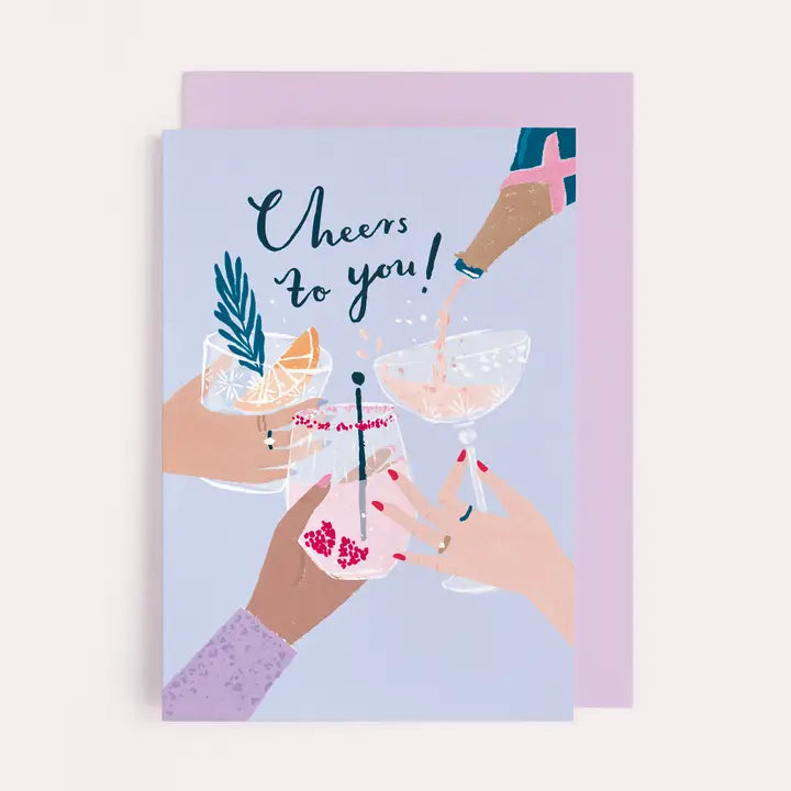 Cheers to You Cocktail Birthday Cards