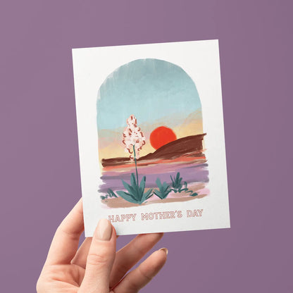 Desert Sunset Mother's Day Greeting Card