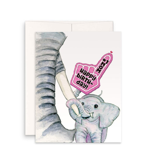 Elephant Best Mom Birthday Card