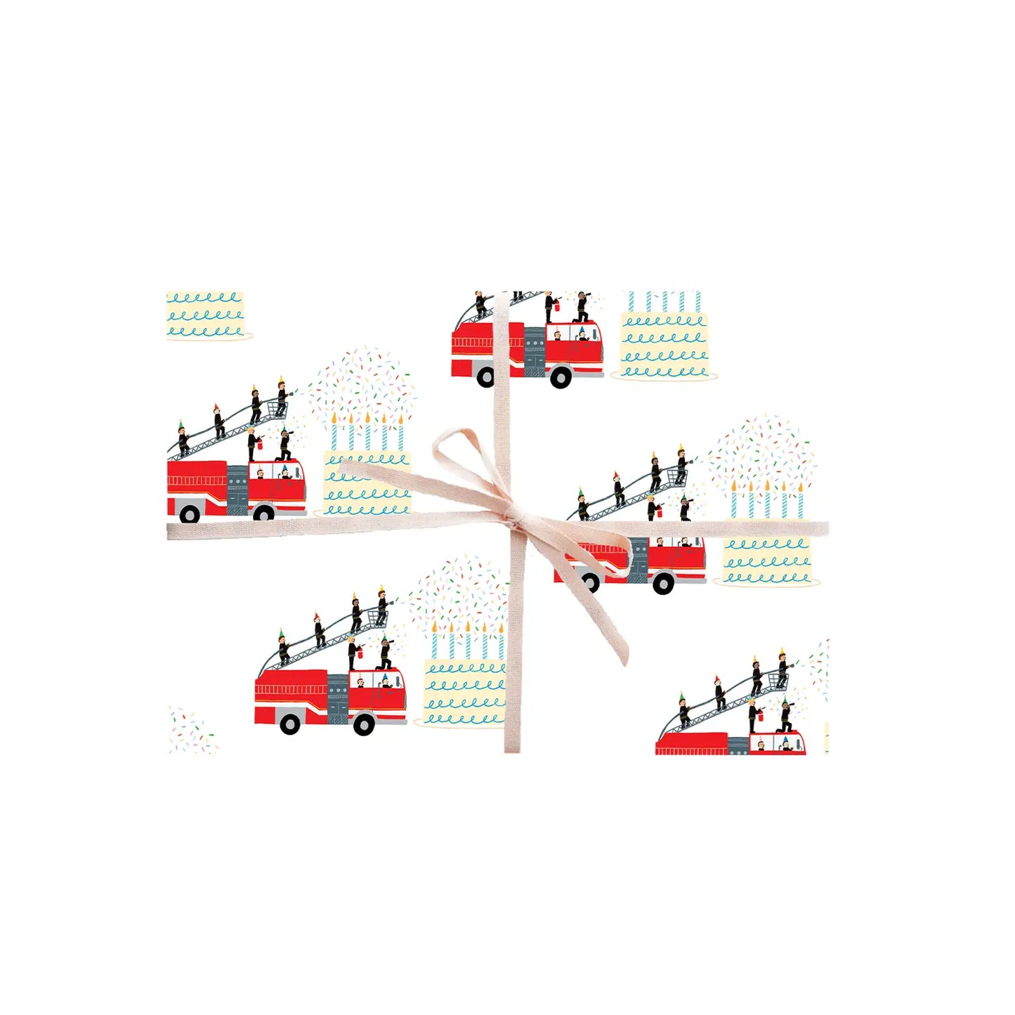 Firetrucks 3 Sheets Wrap