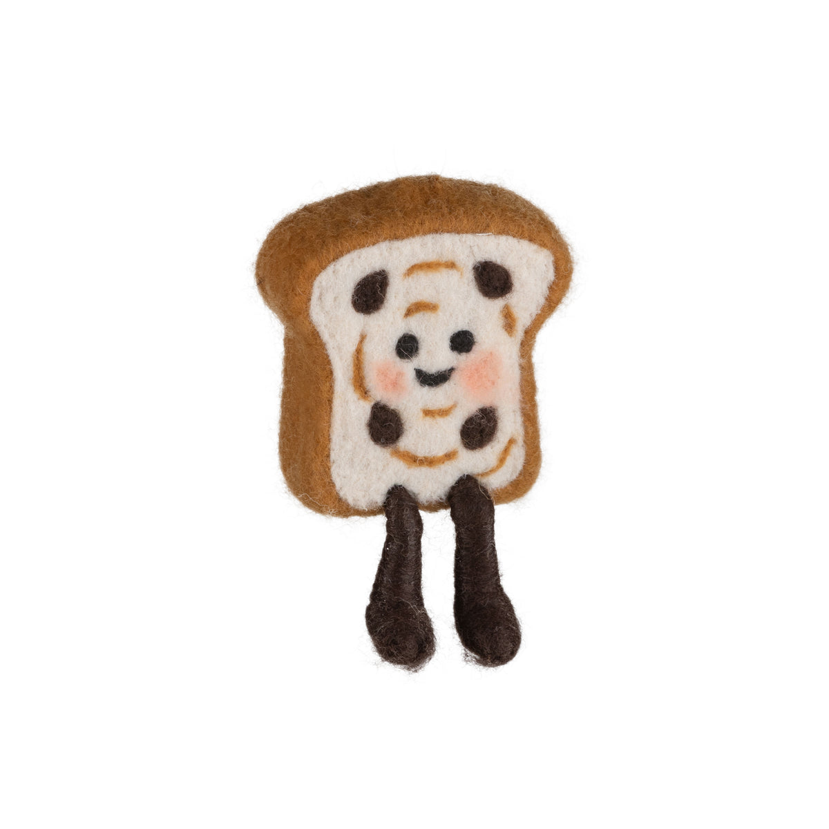 Felt Raisin Toast Ornament