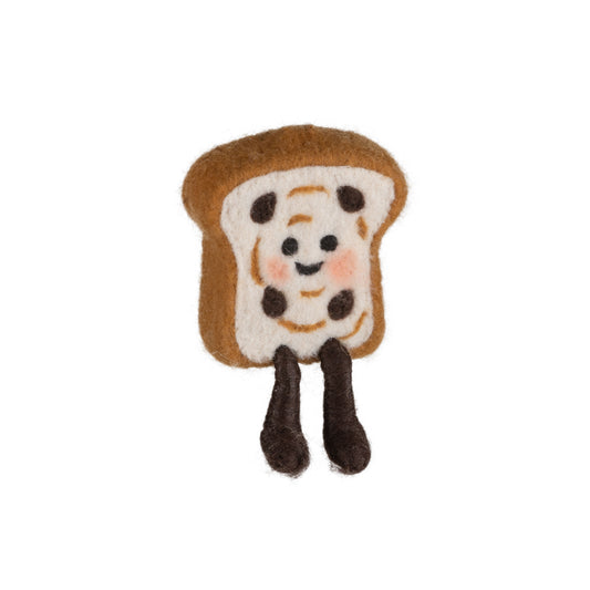 Felt Raisin Toast Ornament