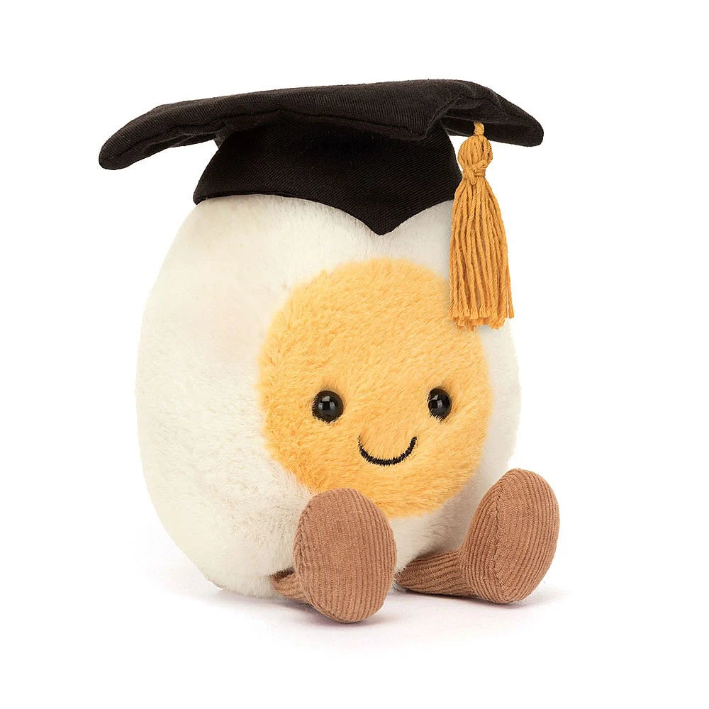 Amuseables Boiled Egg Graduation Plush Toy