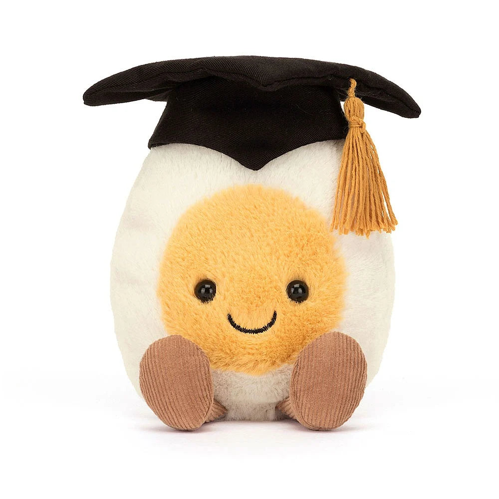 Amuseables Boiled Egg Graduation Plush Toy