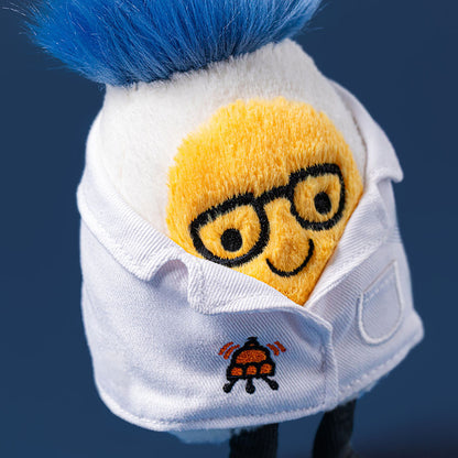 Amuseables Boiled Egg Scientist Outfit Plush Toy