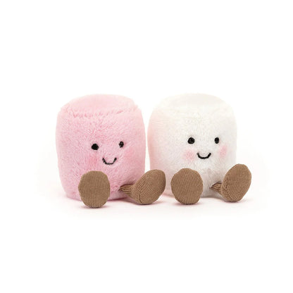 Amuseable Pink & White Marshmallow Set