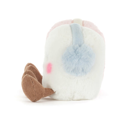 Amuseables Toastie Pink and White Marshmallows Plush Toy