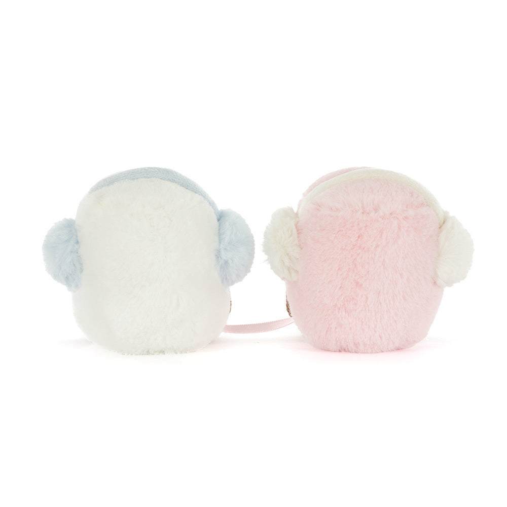 Amuseables Toastie Pink and White Marshmallows Plush Toy