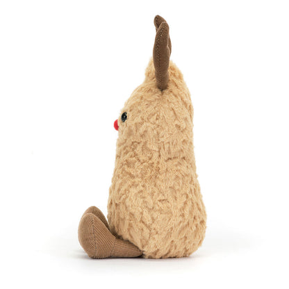 Amuseables Peanut Reindeer Plush Toy