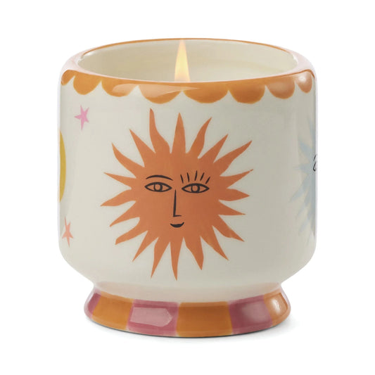 A Dopo Handpainted "Sun" Ceramic - Orange Blossom