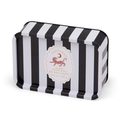 A Dopo Printed Tin Tiger Candle