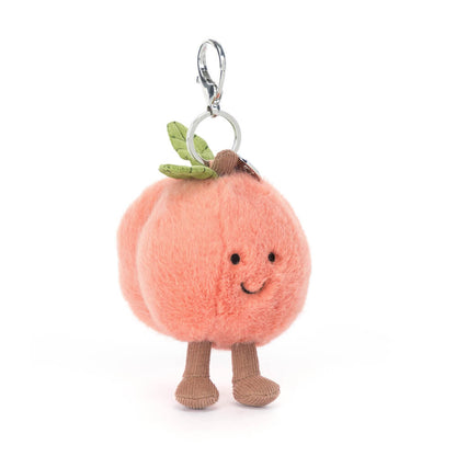 Amuseables Peach Bag Charm Plush Keychain