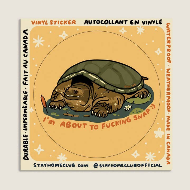 S32 About to Snap Waterproof Vinyl Sticker