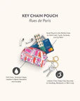 Rue De Paris Keychain Pouch
