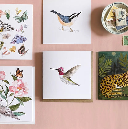 Anna's Hummingbird Art Card