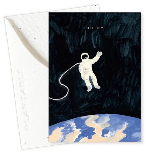 Astronaut Sprout Mini Greeting Card