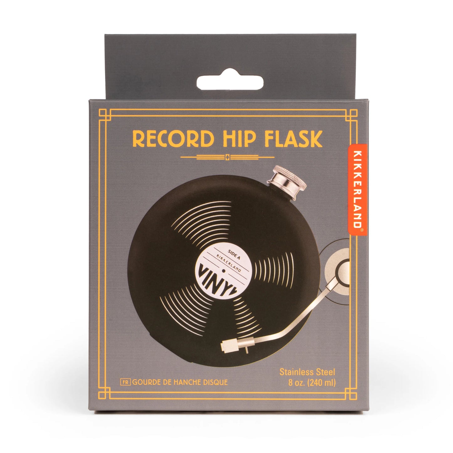 Record Hip Flask