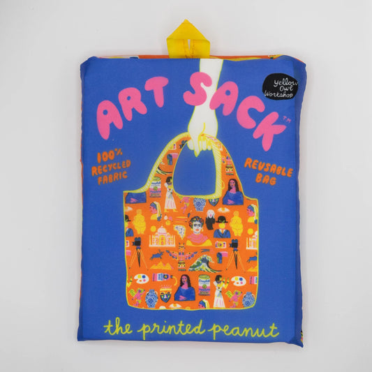 Art Sack - Printed Peanut Art History Reusable Shopping Bag