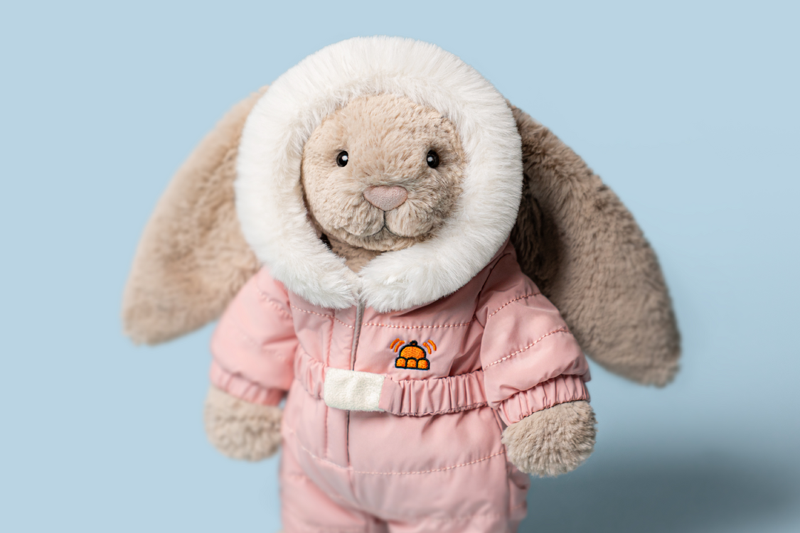 Bashful Bunny Snow Suit Plush Toy