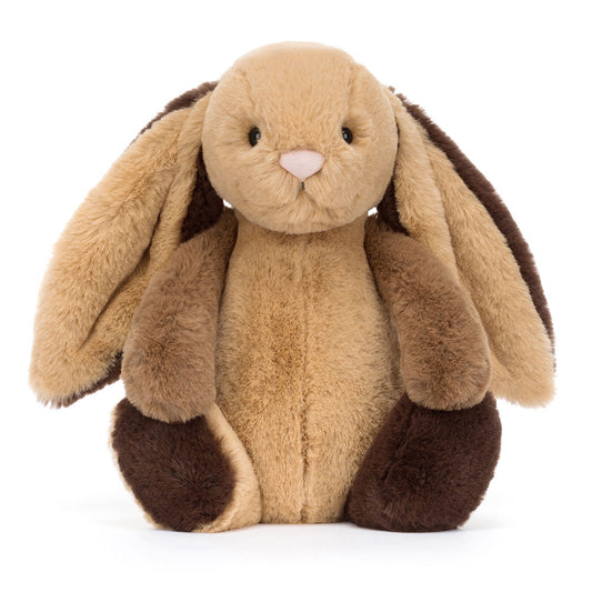 Bashful Patchwork Brown Bunny Original Plush Toy