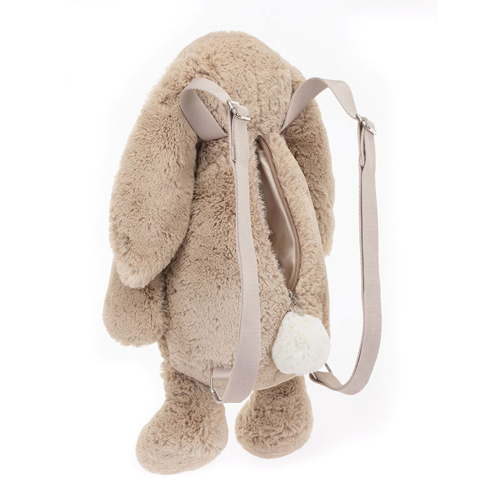 Bashful Beige Bunny Backpack Plush Toy