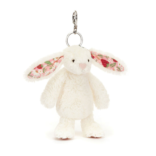 Cream Bunny Bag Charm (Floral Ears)