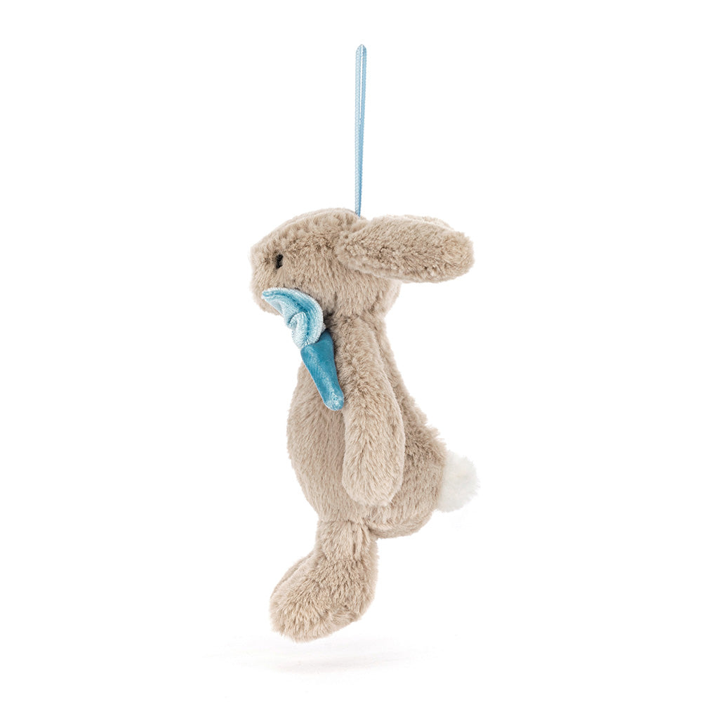 Bashful Beige Bunny Ornament