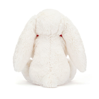 Bashful Red Love Heart Bunny Plush Toy