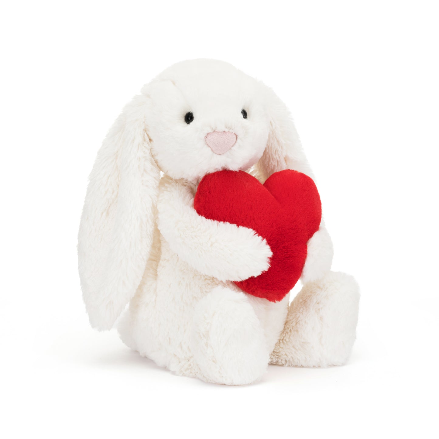 Bashful Red Love Heart Bunny Plush Toy