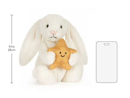 Cream Bunny With Star Plush Toy